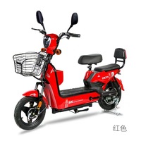 Nouveau scooter et vélo électrique 48V, norme nationale, vélo électrique à deux roues pour adultes avec cadre en acier à haute teneur en carbone, autonomie de 45 à 55 km