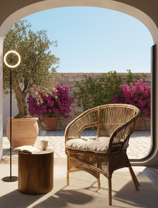 Stylish Comfortable Modular Fabiano Bamboo <b>Chair</b> Seating for Living Room <b>Bedroom</b> Dining Outdoor Spaces Handcrafted Natural - Product Image 2