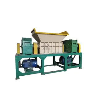 Customized Mobile Composed Blader with Double Shaft Shredder For Shreeding Fabric