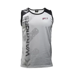 Camiseta sin mangas sublimada para hombre, ropa deportiva personalizada de último diseño, venta al por mayor