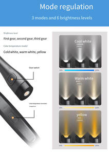 Lámpara de escritorio LED recargable con brillo ajustable, luz moderna para libros, cuello flexible, 3 colores, luz LED para lectura de cuello, sala de lectura - Product Image 6