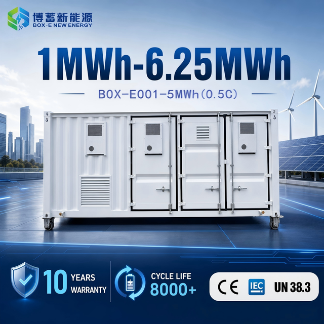 5MWh 0.5C Utility Scale BESS Container 40ft High-Quality LiFePO4 Liquid Cooling 8000 Cycles Solar Station CE