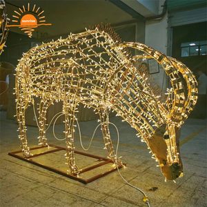 Luces LED 3D Personalizables, Decoraciones Navideñas Grandes para Exteriores para Uso Comercial - Product Image 4