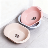 Bassin en plastique empilable, gain de place, salle de bain, buanderie, lavage, bol