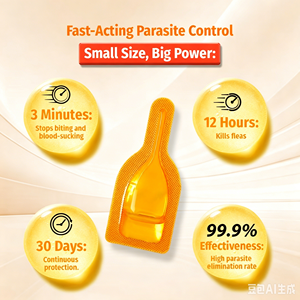 Solution topique efficace contre les puces, les <span class=keywords><strong>tiques</strong></span>, les vers et les taches pour chiens et <span class=keywords><strong>chats</strong></span> - Product Image 2