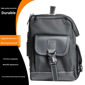 <span class=keywords><strong>Sacoche</strong></span> latérale de moto en cuir vintage imperméable à dégagement rapide pour Cruiser, <span class=keywords><strong>sacoche</strong></span> de bagages rétro - Product Image 2