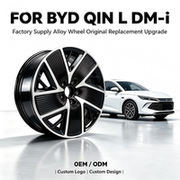 Ruedas Nuevas de Alta Calidad DualSolid de 17 Pulgadas 5x114.3 de Aleación de Aluminio con Acabado Negro para Autos de Pasajeros