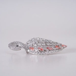 Elegant Marquise Lab Grown Diamond Brooch and <b>Pendant</b> in 14K <b>Solid</b> <b>Gold</b> for Women Convertible Jewelry with Timeless Beauty - Product Image 4