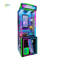 Mesin Game Arcade Koin Kaimi AK-v016 Laris Manis, Mesin Penjual Mainan Elektronik Kaca Hadiah Bahasa Inggris Indoor 1