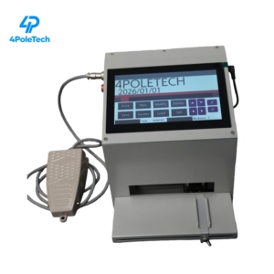4POLETECH 7 Zoll Touchscreen 600dpi Desktop Statischer Tintenstrahldrucker für Verfallsdatum, Logo, QR-<span class=keywords><strong>Code</strong></span>, Barcode-Codierung - Product Image 3