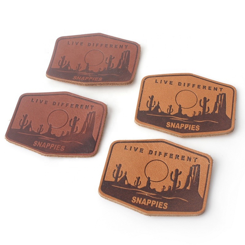 Этикетки по заводской цене, Пользовательский логотип с гравировкой, моющаяся одежда, настоящая кожа для ремонта, нашивки для джинсов