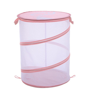 Cesto de Ropa Plegable de Tela de Poliéster con Diseño Nórdico y Dibujos Animados, Contenedor de Almacenamiento Redondo con Tapa para Uso Doméstico, Cubo para Guardar Ropa - Product Image 5