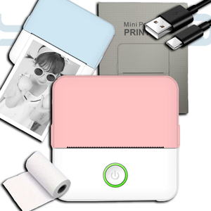 Yuniq kỹ thuật số trẻ em Máy ảnh không dây BT WIFI inkless sinh nhật Giáng sinh Quà Tặng Mini Pocket máy in nhãn nhiệt cầm tay máy in X6 - Product Image 1