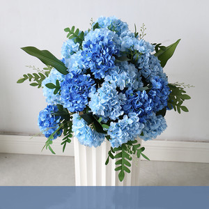 Evento banquete salón decoración azul real flor Artificial jardín Floral arco de rosas arreglos cumpleaños telón de fondo - Product Image 4