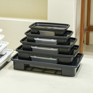 Plafarm JWPL0096 No.3 Plato Rectangular Negro para Macetas, Base de PP, Bandeja Recolectora de Agua, para Suculentas, Cactus, Macetas de Interior - Product Image 3