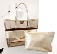 Sac à main de plage transparent grande capacité pour femme, sac à bandoulière transparent, fabriqué en usine BSCI