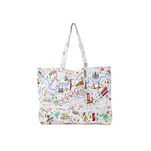 Bolsa de Compras de Lona Estampada de Primera Calidad con Asa de Algodón y Precio Competitivo - Product Image 1