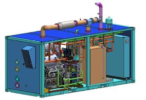 Equipo Enfriador Híbrido Industrial y Comercial Gas-Eléctrico Refrigerado por Agua para Lugares Cálidos - Product Image 2