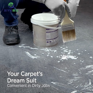 Rouleau de <span class=keywords><strong>protection</strong></span> de tapis en <span class=keywords><strong>plastique</strong></span> temporaire auto-adhésif personnalisé <span class=keywords><strong>Film</strong></span> protecteur PE <span class=keywords><strong>transparent</strong></span> pour déversements de peinture, poussière et saleté, dureté douce - Product Image 5