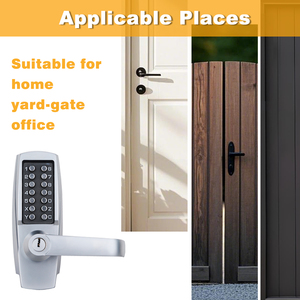 Home Gate Office Balcony 14 Digits Code <strong>Keypad</strong> Deadbolt Sliding Door <strong>Password</strong> Security Combination <strong>Lock</strong> - Product Image 3