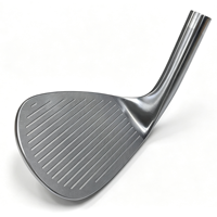 Wedge de golf haut de gamme à double semelle rebondissante, design de logo personnalisé, rainures complètes, wedge de sable