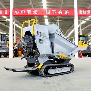 Livraison gratuite Mini camion à benne basculante garantie après vente Petit camion chargeur sur chenilles à vendre Mini camion à benne basculante 500 Kg usine - Product Image 6