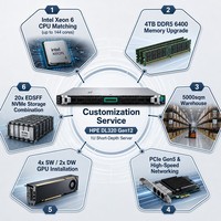 Servidor en Rack HPE ProLiant Compute DL320 Gen12 Intel Xeon 6 4TB DDR5 6400MT EDSFF NVMe PCIe Gen5 para Computación de Borde y Virtualización 1U