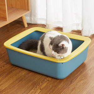 Caixa de Areia para Gato Extra Grande em Plástico <span class=keywords><strong>PP</strong></span>, à Prova de Respingo, Semi-Fechada, Fabricada na China, Atacado - Product Image 5