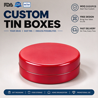 Boîte en étain personnalisée pour emballage cadeau, stockage alimentaire, organisation domestique, utilisation promotionnelle, fournisseur de boîtes en étain rondes