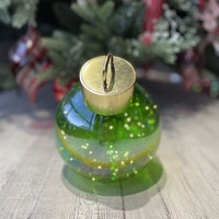 Nouvelle boule d'ornement de noël en verre faite sur commande d'usine originale avec la lumière de LED