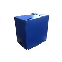 Plaque en PP bleu de 3 mm d'épaisseur, plaque en plastique ondulée creuse avec certification ISO 9001, 1m*1m