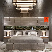 ESION कासा लक्जरी असबाबवाला बिस्तर चारपाई की अगली पीठ इतालवी नवीनतम जलाया राजा आकार बिस्तर फ्रेम डिजाइनर बेडरूम फर्नीचर आधुनिक चमड़े बिस्तर