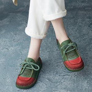 Zapatos de Verano Casuales de Mujer, Estilo Étnico Retro, de PU, Punta Abierta, Suela Suave, con Cordones, Diseño Calado, Antideslizantes y de Secado Rápido - Product Image 4