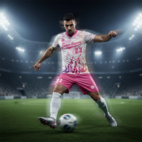Uniformes de Fútbol Personalizados para Hombre, Equipación de Fútbol Local/Visitante, Digital, 100% Poliéster, Secado Rápido, Servicio OEM
