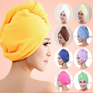 <span class=keywords><strong>Serviette</strong></span> turban pour <span class=keywords><strong>cheveux</strong></span> en microfibre <span class=keywords><strong>de</strong></span> haute qualité, super absorbante et à séchage rapide, pour le bain et le spa - Product Image 1