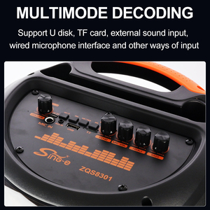 SING-E zqs8301 <span class=keywords><strong>2025</strong></span> Hot Sản phẩm bán chạy loa bên hộp <span class=keywords><strong>Bluetooth</strong></span> với ánh sáng đầy màu sắc xách tay 8 "Loa ngoài trời - Product Image 5