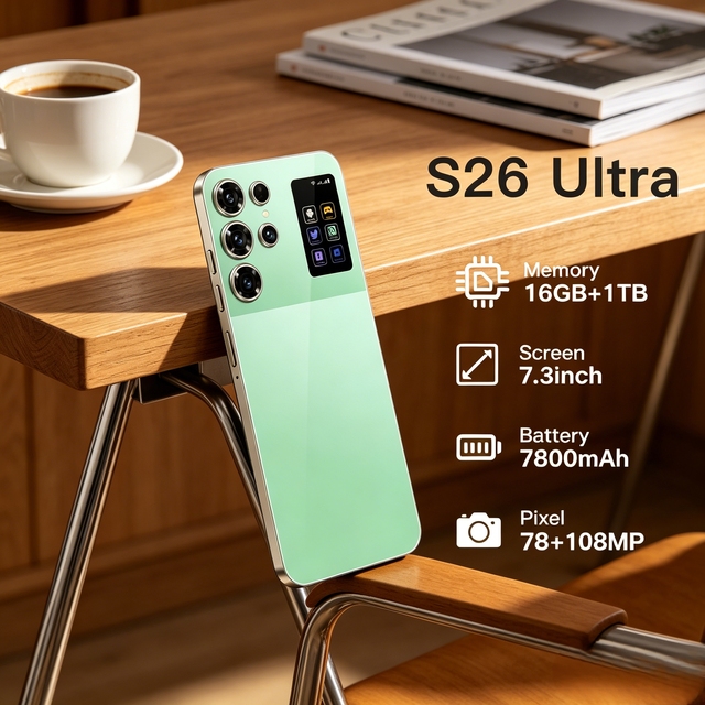 Trending Original S26 Ultra 7.3 Inch 16GB+1TB 5G Smartphone 72+108MP HD Camera Dual Card 5G Android 14.0 100W