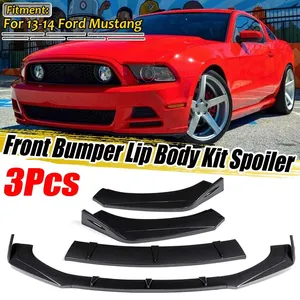 Diffuseur de pare-chocs avant de voiture aspect fibre de carbone, lèvre de spoiler, protection pour Ford Mustang 2013-2014 et Mondeo - Product Image 1