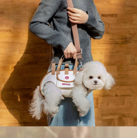 Porte-chien ergonomique horizontal, sac de transport mains libres pour petits et moyens chiens, idéal pour la randonnée en extérieur avec soutien dorsal