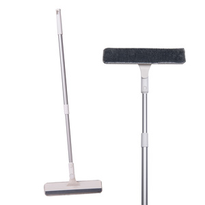 360 Degree Rotating Detachable Glass <b>Squeegee</b> For Window Mirror Bathroom Toilet Cleaning Grayish White Plastic - Product Image 1