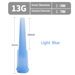 TT 10G 11G 13G tüm plastik tek kullanımlık dağıtım ucu eğik damla tutkal iğne dağıtım iğne şırınga - Product Image 4