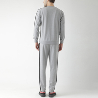 Ensemble de survêtement deux pièces en molleton technique pour homme, coupe ample, pour la salle de sport, l'entraînement, les activités décontractées en plein air et le fitness