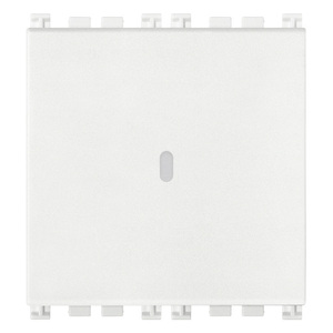 Push <b>Button</b> Switch 1P <b>NO</b> 10A 2M White Axial 5.1x4.8x5.3cm - Product Image 1