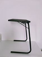 Table d'appoint pliable et réglable pour ordinateur portable avec porte-gobelet et tiroir