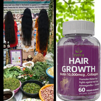 Gummies pour la croissance des cheveux OEM, force maximale 5000 mcg, gummies véganes à la biotine pour les cheveux, la peau et les ongles, gummies à la biotine 3 en 1