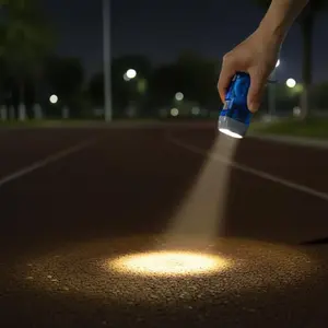 2 шт. фонарика с веревкой для подвешивания, ручной перезаряжаемый фонарь, светильник для безопасности, желтый корпус, ручные фонари, миниатюрные портативные - Product Image 1