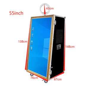 <span class=keywords><strong>Caja</strong></span> DE FOTOS interactiva Magic Mirror Studio de 65 pulgadas. Perfecto para fiestas o bodas, escenario de eventos al aire libre portátil - Product Image 3