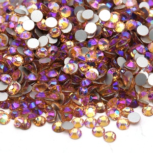 Cristal de pêche AB de haute qualité, 16 facettes coupées, pierre Non chaude, <span class=keywords><strong>Strass</strong></span>, verre à dos plat, <span class=keywords><strong>Strass</strong></span>, vente en gros - Product Image 1