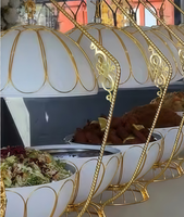 FULAIXIN Réchaud de buffet professionnel en acier inoxydable blanc 8L, alimenté au gaz, pour banquets et traiteurs en extérieur, longue durée de vie