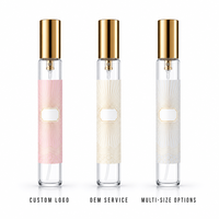 Flacon pulvérisateur de parfum portable vide 35 ml, atomiseur en verre fin avec capuchon argenté, vente en gros 24 pièces, boîte de présentation, logo personnalisé